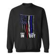 Police Fire Ems First Responder American Flag Sweatshirt