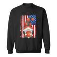 Proud Basketball Grandpa Gnome With Patriotic American Flag Cute Gift Sweatshirt
