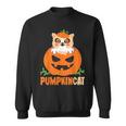 Pumpkin Cat Cute Kitty Trick Or Treat Halloween Costume Sweatshirt