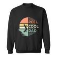 Retro Reel Cool Dad Fishing Fisherman Fisher Funny Bass Fisher Sweatshirt