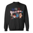 Retro Style Party In The Usa 4Th Of July Baseball Hot Dog V2 Sweatshirt