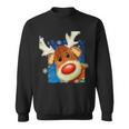 Rudolph Red Nose - Reindeer Closeup Christmas Tshirt Sweatshirt