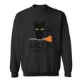 Salem Broom Co Est 1692 Cat Halloween Quote Sweatshirt