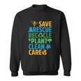 Save Bees Rescue Animals Recycle Plastict Earth Day Men Kid Tshirt Sweatshirt