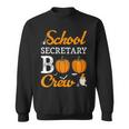 School Secretary Boo Crew Halloween School Office Squad Sweatshirt
