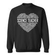 Science Teacher Heart Proud Science Teaching Design Sweatshirt