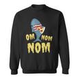 Shark Eating Pizza Om Nom Nom Sweatshirt