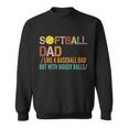 Softball Dad Like A Baseball Dad Vintage Tshirt Sweatshirt