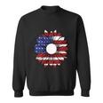 Sunflower American Flag 4Th Of July Independence Day Patriotic Sweatshirt