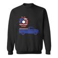 Sunflower American Flag Truck 4Th Of July Independence Day Patriotic Sweatshirt