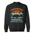 Theodore Roosevelt National Park North Dakota Buffalo Retro Sweatshirt
