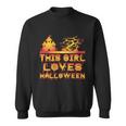 This Girl Loves Halloween Funny Hallloween Quote Sweatshirt
