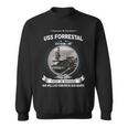 Uss Forrestal Cv 59 Cva 59 Front Style Sweatshirt