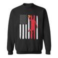 Vintage American Flag American Basketball League Basketball Player Sweatshirt