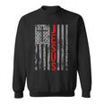 Vintage Jesus Usa American Flag Catholic Christion Cross Sweatshirt