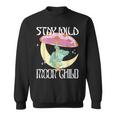 Vintage Retro Stay Wild Moon Child Frog Peace Love Hippie Sweatshirt