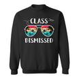 Vintage Teacher Class Dismissed Sunglasses Sunset Surfing V2 Sweatshirt