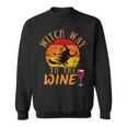 Witch Way To The Wine Funny Halloween Party Wine Witch Lover Sweatshirt