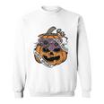 Cute Halloween Sorta Sweet Sorta Spooky Pumpkin Florals Sweatshirt
