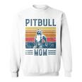 Dog Pitbull Mom  Vintage Pitbull Mom  Sweatshirt
