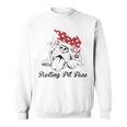 Dog Pitbull Resting Pit Face For Dogs Sweatshirt