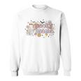 Floral Ghost Halloween Spooky Mama Cool Mom Funny Halloween Sweatshirt