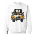 Halloween Truck Gnomes Pumpkin Funny Thanksgiving Sweatshirt