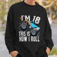 18 Year Old Gift Cool 18Th Birthday Boy Gift For Monster Truck Car Lovers Sweatshirt Gifts for Him