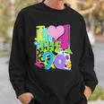 1990&8217S 90S Halloween Party Theme I Love Heart The Nineties Sweatshirt Gifts for Him