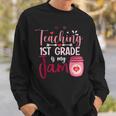 1St Grade Teacher Teaching 1St Grade Is My Jam Teacher Sweatshirt Gifts for Him