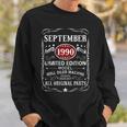 32 Years Old Gifts 32Nd Birthday Decoration September 1990 Men Women Sweatshirt Graphic Print Unisex Gifts for Him