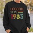 39 Year Old Gifts Legend Since 1983 39Th Birthday Retro Sweatshirt Gifts for Him