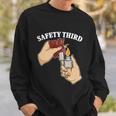 4Th Of July Firecracker Safety Third Funny Fireworks Gift Sweatshirt Gifts for Him