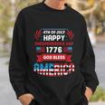 4Th Of July Happy Patriotic Day 1776 God Bless America Gift Sweatshirt Gifts for Him