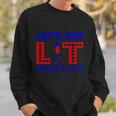 4Th Of July Lets Get Lit Fire Work Proud American Sweatshirt Gifts for Him