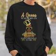 A Queen Was Born In March Happy Birthday Graphic Design Printed Casual Daily Basic Sweatshirt Gifts for Him