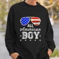 All American Boy 4Th Of July Boys Kids Sunglasses Sweatshirt Gifts for Him