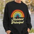 Assistant Principal Vintage Retro Funny Birthday Coworker Cool Gift Graphic Design Printed Casual Daily Basic Sweatshirt Gifts for Him
