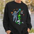 Astronaut And Alien Basketball Sweatshirt Gifts for Him