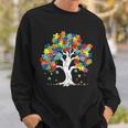 Autism Awareness Puzzle Piece Tree Sweatshirt Gifts for Him