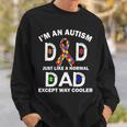 Autism Dad Just Like A Normal Dad But Way Cooler Tshirt Sweatshirt Gifts for Him
