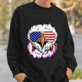 Bald Eagle With Mullet 4Th Of July American Flag Gift Sweatshirt Gifts for Him