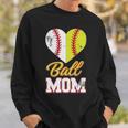 Ball Mom Baseball Softball Mothers Gift Sweatshirt Gifts for Him