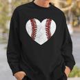 Baseball Heart Fun Mom Dad Men Women Softball Wife Sweatshirt Gifts for Him