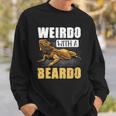 Bearded Dragon Weirdo With A Beardo Reptiles Sweatshirt Gifts for Him