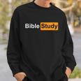 Bible Study Hub Logo Funny Sarcastic Adult Humor Sweatshirt Gifts for Him