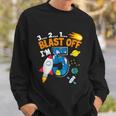 Blast Off Im 5 Funny Astronaut 5Th Birthday Space Costume Sweatshirt Gifts for Him