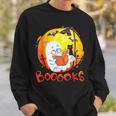 Booooks Ghost Funny Halloween Teacher Book Library Reading Sweatshirt Gifts for Him