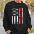 Build The Wall Distressed Flag Sweatshirt Gifts for Him