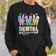 Bunny Ears Cute Tooth Dental Squad Dentist Easter Day Sweatshirt Gifts for Him
